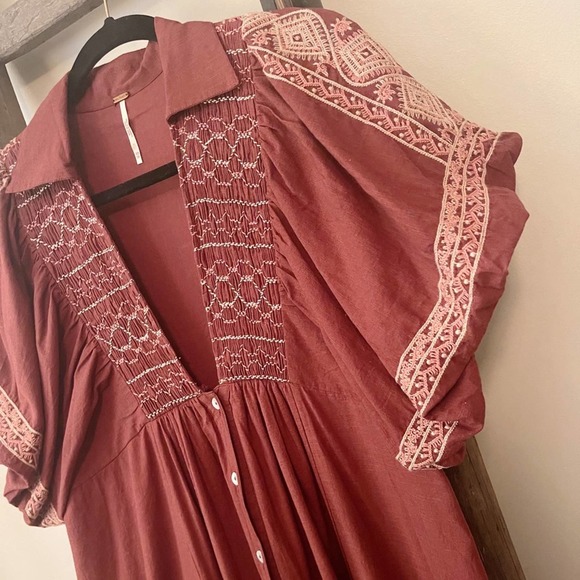 NEW Free People Samantha Shirtdress in Double Dare - Picture 8 of 16